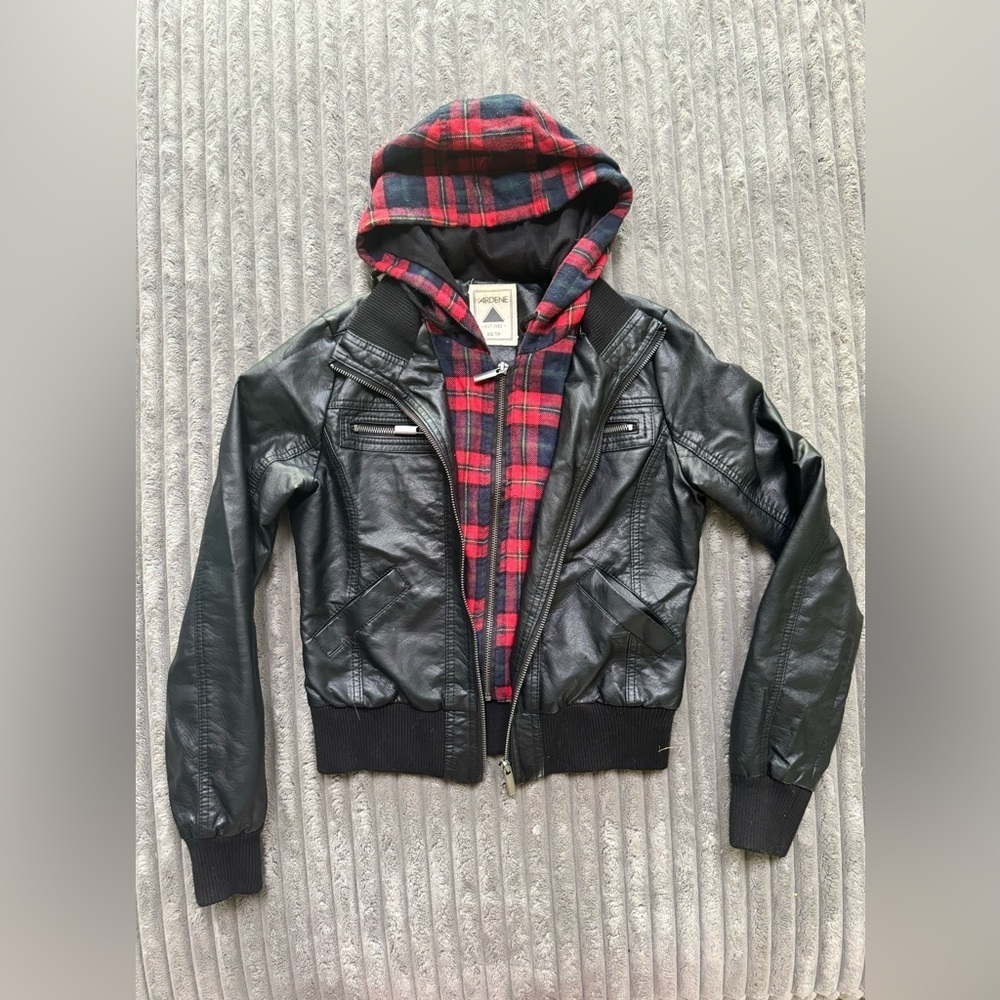 Faux leather jacket